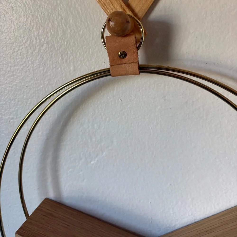 Modern Gold Hoop shelf
